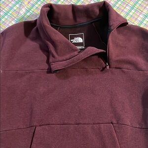 The North Face Maroon mock neck pullover